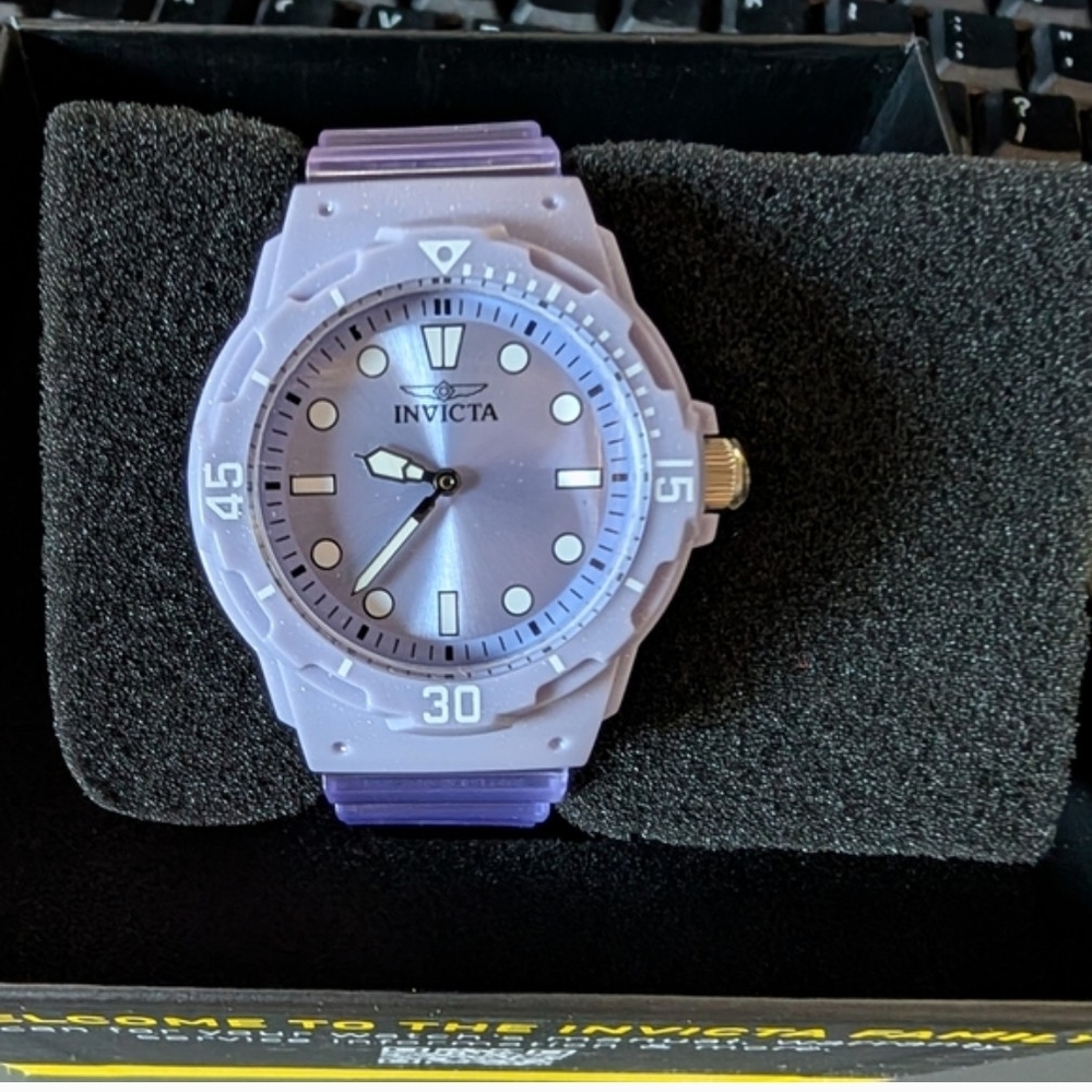 Invicta Women’s Lavender Purple Watch Silver Dial NWT NIB